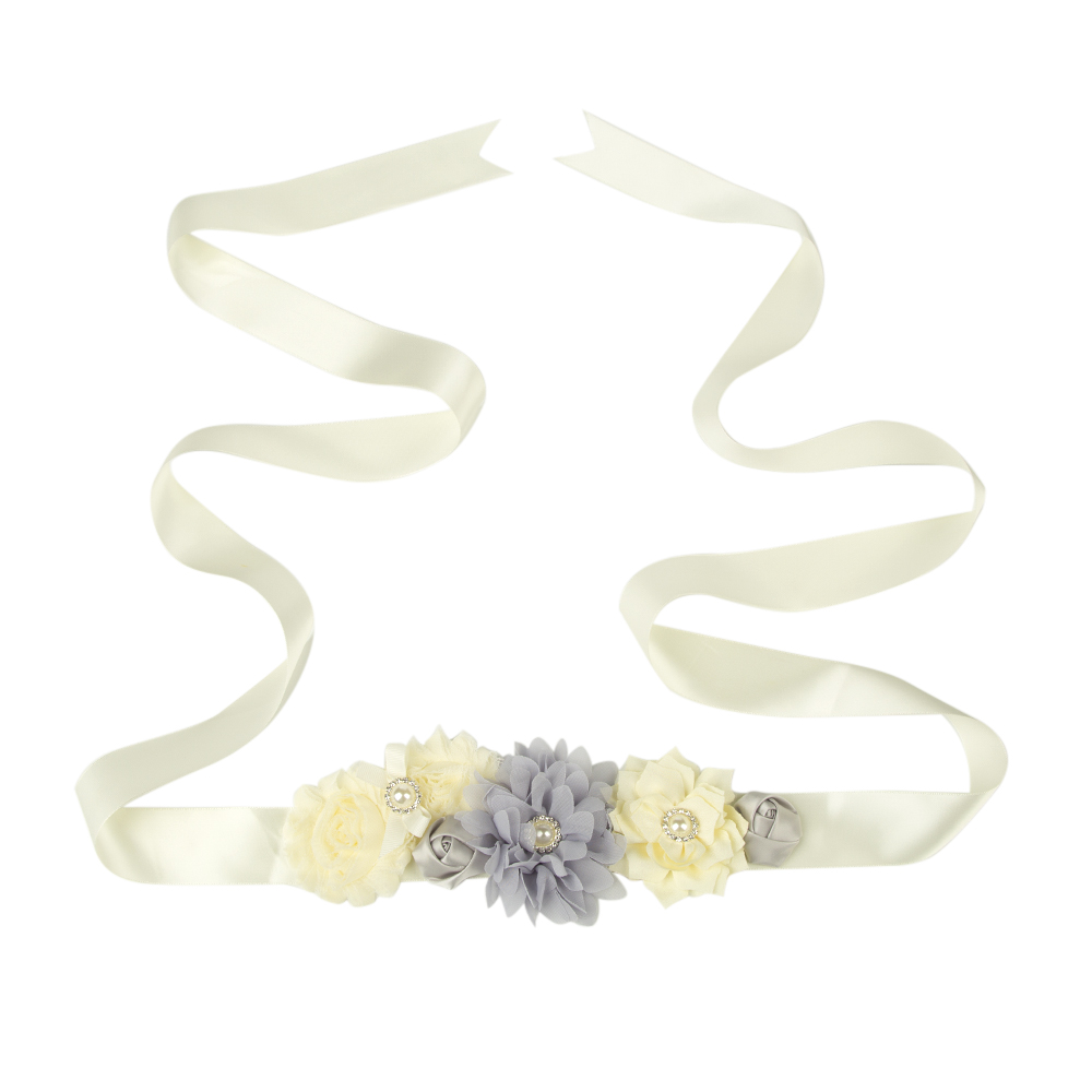 Цветной пояс для невесты, пояс для свадебной вечеринки с цветами для платья, тканевый пояс для беременных женщин