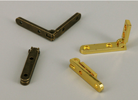 Charnières latérales en laiton personnalisées à 90 degrés, charnières en métal pour boîte à bijoux, charnières en forme de L, charnières en quadrant pour accessoires de boîte cadeau en bois