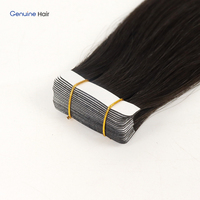 Extensions de cheveux naturels de qualité supérieure pour salon européen, à bandes adhésives invisibles et sans couture, double épaisseur, pour longueur et volume
