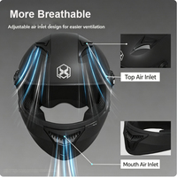 Casque de moto modulaire à visière relevable, casque intégral, double visière, casque de course, casque de motocross, casque de sécurité, casques tendance pour hommes et femmes