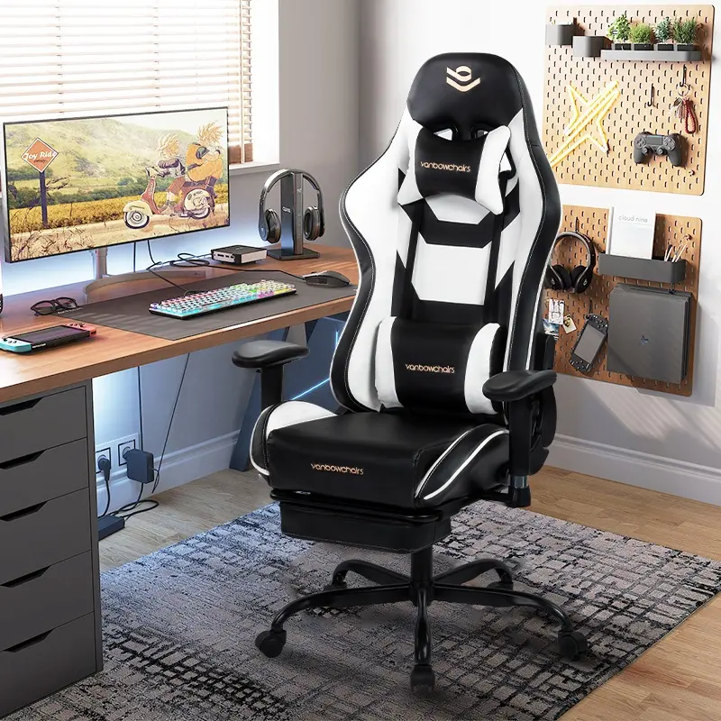 VANBOW Ergonomische Liege Silla Gamer PC-Spiel Gaming Chair Office Günstige