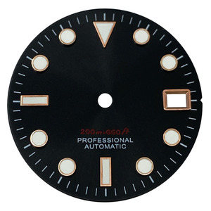 Üretici özelleştirmek yeşil aydınlık 28.5mm izle değiştirme arama logosu NH35 hareketi modifiye anlamıyla uyuyor izle yüz - Product Image 3