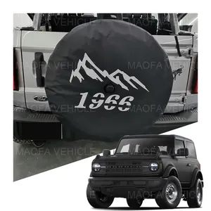 Car accessories Tyre cover Oxford cloth 32 inches Spare Tire Wheel Protector Cover For Ford Bronco 2021 2022 2023