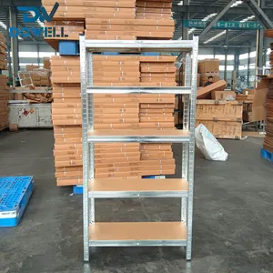 Hot Sale Boltless Shelves Galvanized Metal Rack Shelf 3 4 5 Layer Steel Shelving Metal Shelf Unit