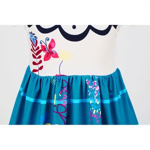 2022 niñas manga corta Encanto TV película Cosplay disfraz <span class=keywords><strong>princesa</strong></span> Mirabelle Halloween Navidad vestido algodón niños niña <span class=keywords><strong>Mirabel</strong></span> - Product Image 5
