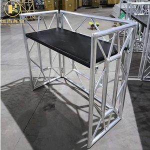 Mesa de Trabajo Portátil Plegable para <span class=keywords><strong>DJ</strong></span> con Tablero Frontal, Estructura de Aluminio - Product Image 5