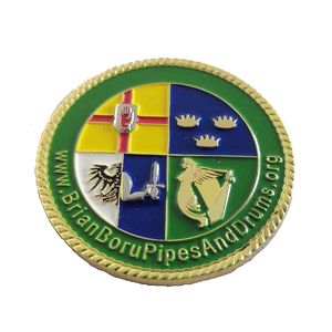 Moneda de desafío personalizada de doble cara Zhongshan KST, de acero inoxidable, aleación de zinc, latón, chapada en oro, con esmalte suave 3D y fundición en oro. - Product Image 3