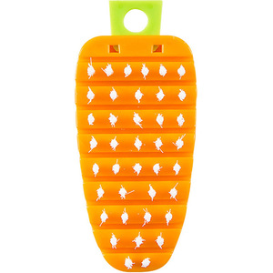 Vegetable Brush Set Potato Scrubber Eco-Friendly Soft Bristles Multi-Functional Flexible Bendable Cleaning Tool Carrot Pattern - Product Image 4