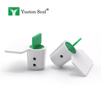 Sceau de sécurité en plastique à verrouillage par torsion, numéroté sur mesure, anti-effraction, pour compteurs d'eau, de gaz et d'électricité, avec code-barres