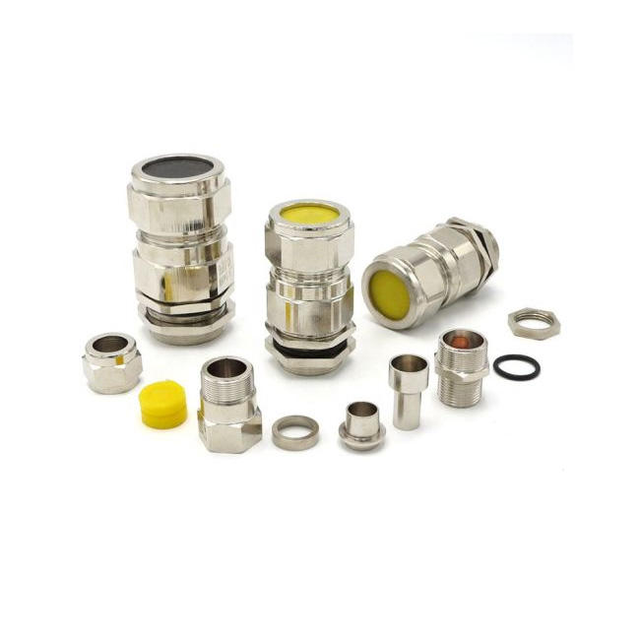Double Seal Compression EX Connector Stainless Steel Cable Gland Explosion Proof for Armoured Power Cables