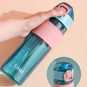 Gobelet d'eau de sport en plastique de 28 oz avec marquages horaires, mesurez et fixez vos objectifs de consommation d'eau en déplacement, idéal pour la salle de sport, en voiture - Product Image 2