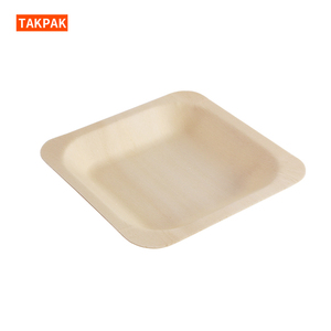 Plateaux de <span class=keywords><strong>service</strong></span> en bois écologiques, assiettes carrées en bois, plateaux de <span class=keywords><strong>service</strong></span> en bois - Product Image 4