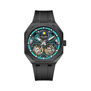 Orologio Meccanico Automatico AILANG con Doppio Tourbillon, Impermeabile, Personalizzabile con Logo OEM, Vendita all'Ingrosso dalla Fabbrica Cinese - Product Image 3