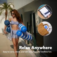TikTok Bestseller Offre Spéciale 2 Pack Hamac Flotteur Adulte 4-en-1 PVC Piscine Flotteur Portable Pliable Gonflage Rapide