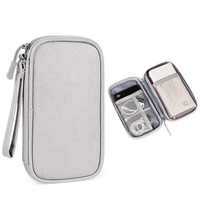 Bolsa de almacenamiento digital con cremallera, informal, portátil, impermeable, resistente a golpes, multifuncional, con 4-6 compartimentos, protección para datos