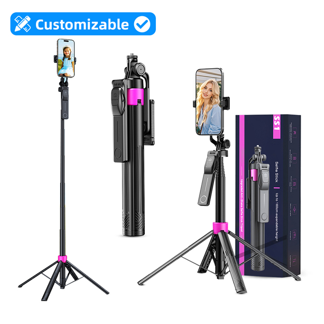 Customize High Quality 1.7M Aluminum Alloy Mini Stable Tripod for Camera Factory Direct and Foldable