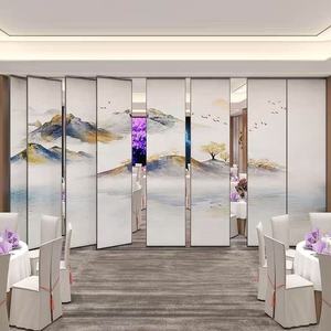 Hotel personalizzabile finiture divisori mobili temporanei telaio in alluminio pieghevole in legno acustica divisorio mobile - Product Image 6