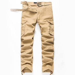 Pantalon cargo en coton pour homme, coupe droite, multi-poches, décontracté, pour le printemps et l'automne - Product Image 6