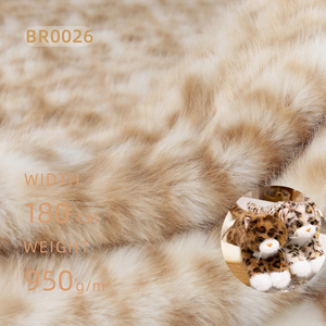 <span class=keywords><strong>Tissu</strong></span> en velours BR0026 Léopard des neiges teint, 100% polyester tricoté, anti-boulochage, très épais, pour accessoires vestimentaires et costumes - Product Image 1