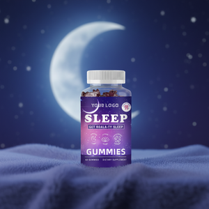 Gummies personnalisées pour le sommeil, Gummies à la mélatonine, Compléments végétaliens pour améliorer la qualité du sommeil et la mémoire - Product Image 1