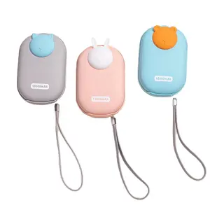 2-in-1 Pocket Heater Electric Hand Warmer 10000mah Power Bank for cold weather winter gifts