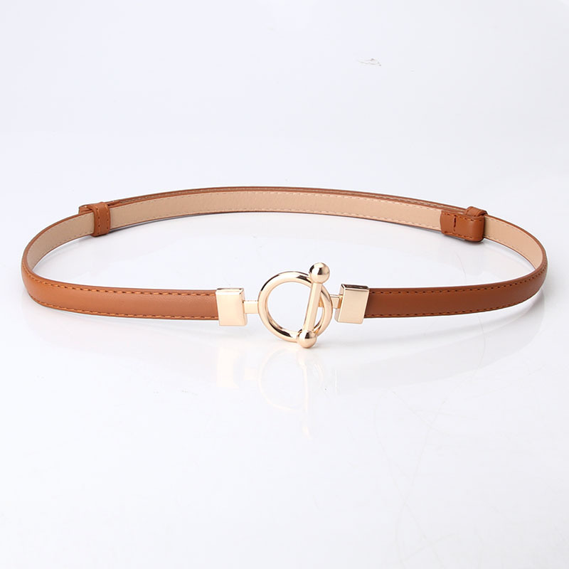 Women Metal Buckle Belt Fashion Faux Leather Belt for Dress  display picture 2