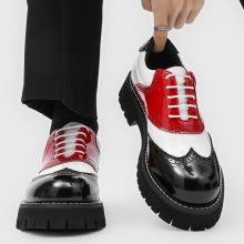Elegant <strong>Mens</strong> Patent Leather Dress <strong>Shoes</strong> Glossy Slip on Loafers Formal Business Office Wedding Party <strong>Shoes</strong> With Metal Decor - Product Image 1