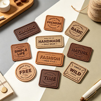Nouveautés : Étiquette en cuir souple et durable avec logo personnalisé, patch élastique en cuir gommé pour articles en cuir