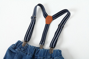 Vêtements pour tout-petits, costumes personnalisés pour bébés, ensembles de jeans en denim pour garçons de marque en gros - Product Image 6
