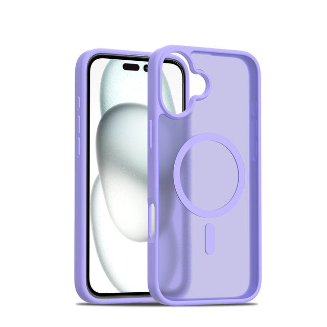 Frosted TPU+PC Shockproof Cell Phone Cases for 13/14/15/16 & for S24 Plus Ultra FE Series Magnetic Wireless Charging