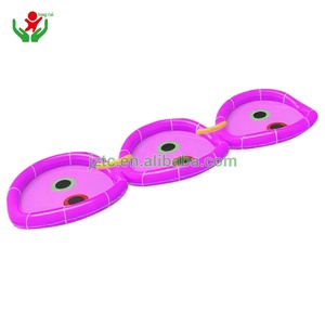 Fabbrica a buon mercato con l'alta qualità in PVC gonfiabile <span class=keywords><strong>parco</strong></span> acquatico galleggiante acqua ponte fiore trampolino di salto buttafuori Park - Product Image 6