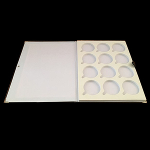 Cajas de Exhibición de Piel Sintética al por Mayor con 12/24 Ranuras <span class=keywords><strong>para</strong></span> <span class=keywords><strong>Lentes</strong></span> de Gafas, Nuevas Cajas de Almacenamiento de <span class=keywords><strong>Lentes</strong></span> de Sol con Forro de EVA - Product Image 5