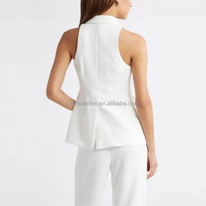 Vente en gros <span class=keywords><strong>de</strong></span> vêtements sur mesure <span class=keywords><strong>de</strong></span> haute qualité, boutique <span class=keywords><strong>de</strong></span> luxe, usine <span class=keywords><strong>de</strong></span> vêtements à revers cranté, <span class=keywords><strong>gilet</strong></span> à revers pour femmes - Product Image 3