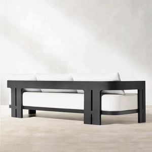 Vente directe d'usine de suite de canapé d'alliage d'aluminium de haute qualité pour des terrasses et des jardins de villa de cours - Product Image 5