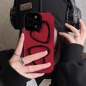 Custodia creativa per telefono cellulare in morbida pelle TPU <span class=keywords><strong>con</strong></span> stampa a doppio cuore per <span class=keywords><strong>Iphone</strong></span> 7 8 X Xr Xs <span class=keywords><strong>11</strong></span> 12 13 14 16 17 Pro Max - Product Image 2