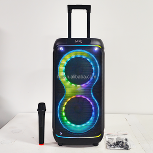 Enceinte portable sans fil pour DJ, karaoké, fête, studio, double haut-parleur de 8 pouces, basses puissantes, LED RVB, utilisation en extérieur, sur scène, sur ordinateur, IFeiGift 2845 - Product Image 5