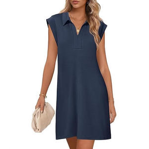 Traf Mujeres 2024 Mujeres Casual Verano Suelto Vestido de manga corta con cinturón Casual Vestido Delgado Ropa Mujer Juvenil - Product Image 5