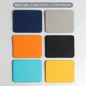Portacarte Blu Sottile in Pelle OEM Idea Regalo con Logo Personalizzato in Pelle PU all'Ingrosso - Product Image 5