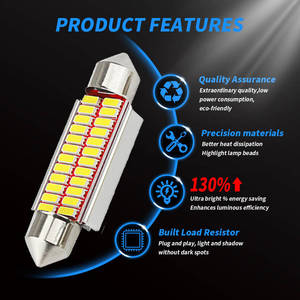 Ampoule LED C10W C5W Canbus 12V pour voiture, lampe Festoon 31mm 36mm 39mm 41mm 6500K Blanc, éclairage intérieur de voiture, plafonnier, coffre, plaque d'immatriculation - Product Image 3
