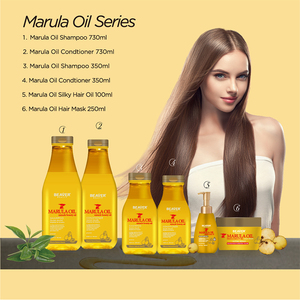 Champú y Acondicionador de Aceite de Semilla de Marula de la Marca Beaver, Kits de Viaje OEM, Agrega Brillo, Suaviza el <span class=keywords><strong>Cabello</strong></span> Natural, Champú Alisante - Product Image 5