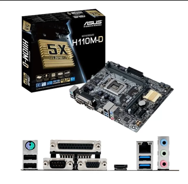 New  ASUS H110M-D Motherboard   DDR4  LGA 1151   Micro-ATX