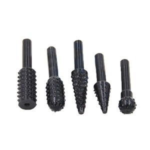 5 cái gỗ rasp tập tin khoan bits 1/4 ''6 mét Shank Rotary Burr Set cho chế biến gỗ công cụ - Product Image 3