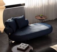 Fauteuil de Dame de Honneur en Cuir Plein Grain pour Villa, Salon, Chambre à Coucher – Magnifique Lit de Dame de Honneur Original du Designer