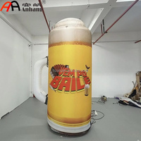 Gobelet à bière gonflable géant personnalisé pour les festivals de musique, la publicité sur scène, les événements promotionnels, la décoration