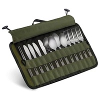 Sac de rangement multifonctionnel en PE pour pique-nique, ustensiles de camping, barbecue, pliable, portable, à suspendre, pour voyage