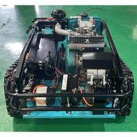 Robot Pemotong Rumput Crawler 800mm Murah Pabrik, Mesin Pemotong Rumput Remote Control Dengan Sertifikat CE EPA