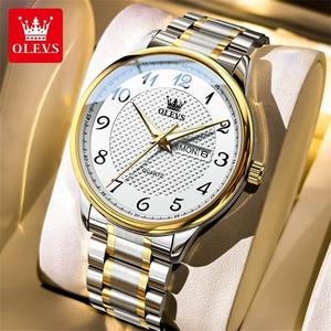   Reloj de Cuarzo Luminoso a Prueba de Agua para Hombre de Negocios, Clásico, con Movimiento Japonés, de Acero Inoxidable, con Logotipo Personalizado, de Lujo, 5667 - Product Image 1