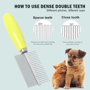 工場卸売カスタム両面猫針ヘアコーム犬ペットグルーミングコーム - Product Image 2