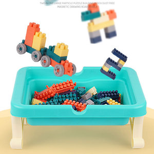 Set da Disegno 2 in 1 Personalizzato <span class=keywords><strong>per</strong></span> Bambini, Lavagna <span class=keywords><strong>per</strong></span> <span class=keywords><strong>Blocchi</strong></span> e Disegno, Giocattolo Educativo <span class=keywords><strong>per</strong></span> Bambini, Tavolo da Disegno e Lavagna <span class=keywords><strong>per</strong></span> Graffiti - Product Image 6