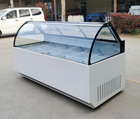 Réfrigérateur de boucherie Présentoir à viande Réfrigérateur Vitrine d'aliments cuits Comptoir de réfrigération en verre Réfrigérateur